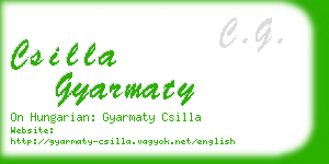 csilla gyarmaty business card